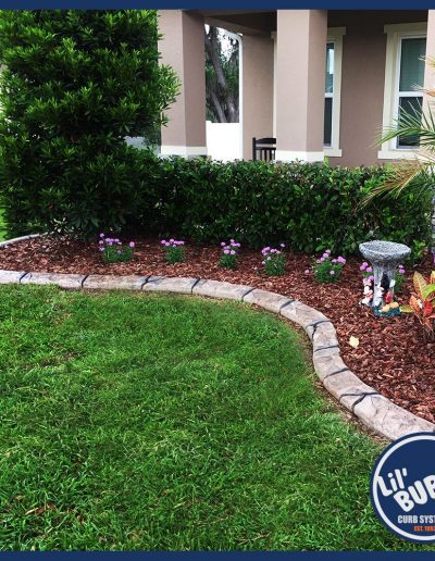 Traditional Stamped Curbing - Slate Tile