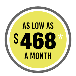 As low as $468 a Month