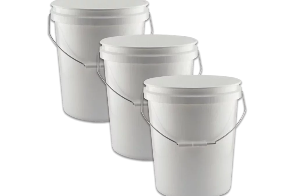 ASC 5gal Plastic Buckets (3 Pack)