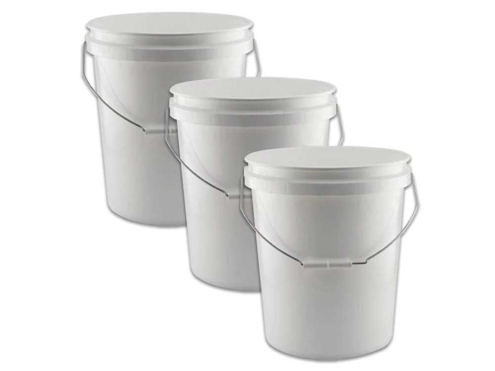 ASC 5gal Plastic Buckets (Pack of 3)