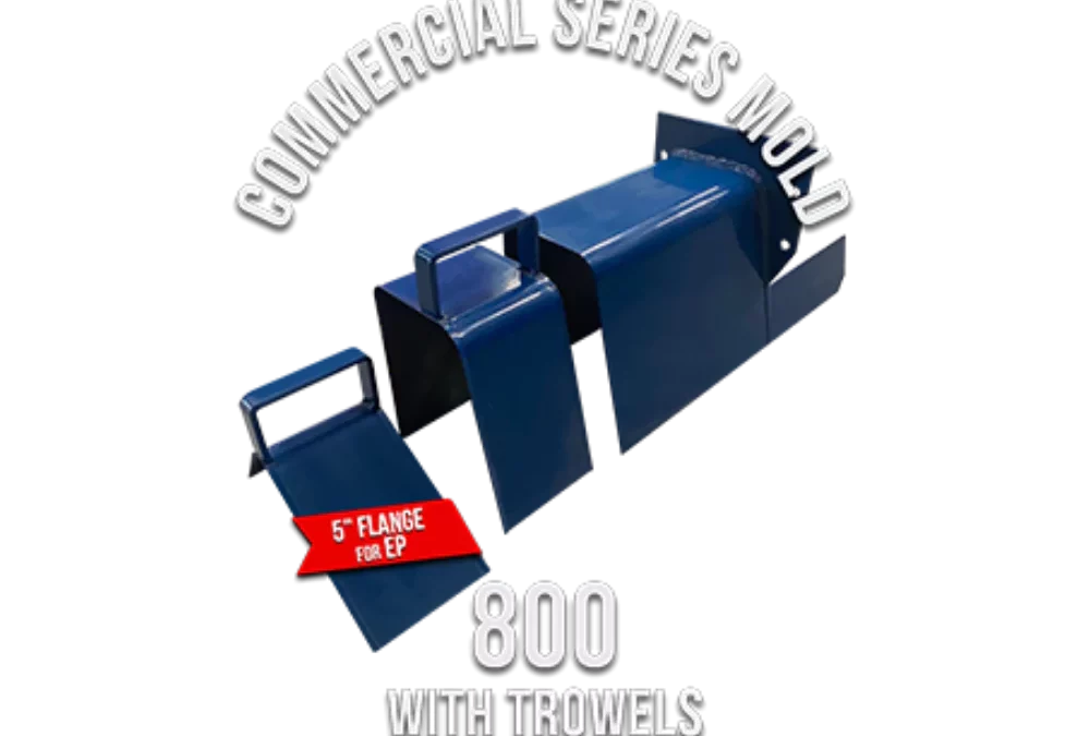 Commercial Series Mold 800 (5″ for EP) with Trowels