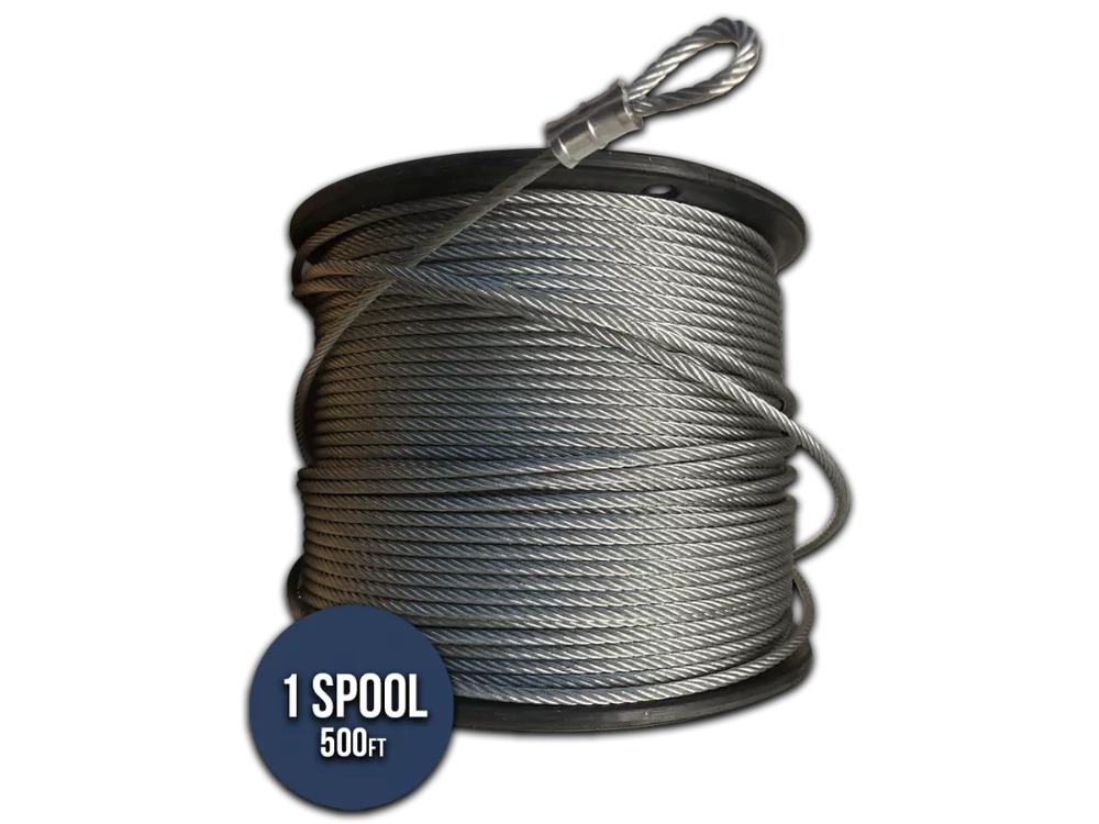 Tools & Accessories - Galvanized 1/8in Cable (1 Spool)