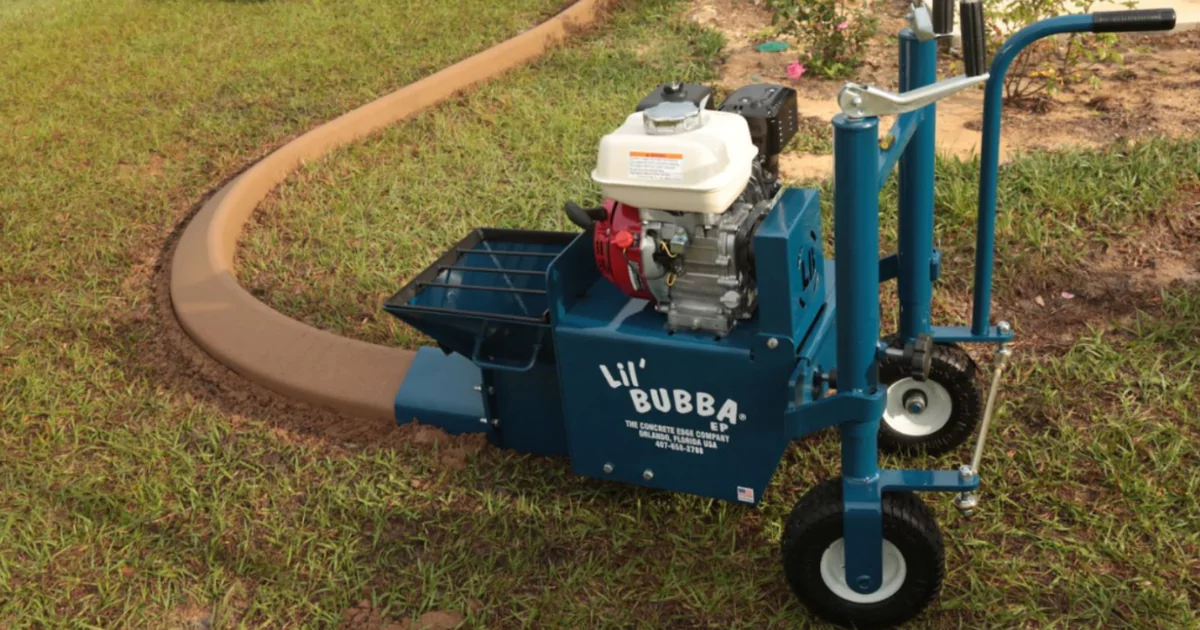 Lil' Bubba® Hornet EP Curbing Machine on the Field